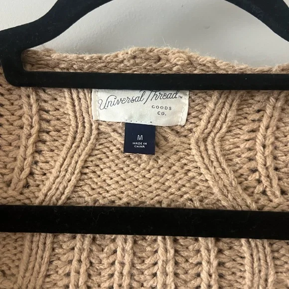 Universal Thread Tan Cable Knit Cardigan - Picture 3 of 4